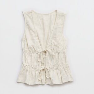Aerie Tie Front Tank Top